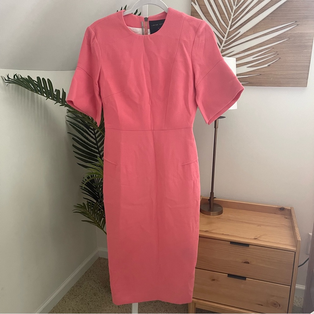 Roland Mouret x Net-a-Porter‎ 100% Wool Coral Dress Limited Edition
